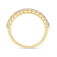 thumbnail image 5 of AFFY 0.50CT Moissanite Diamond Half Eternity Band Ring for Women 14K Yellow Gold over Silver-4.5, 5 of 8