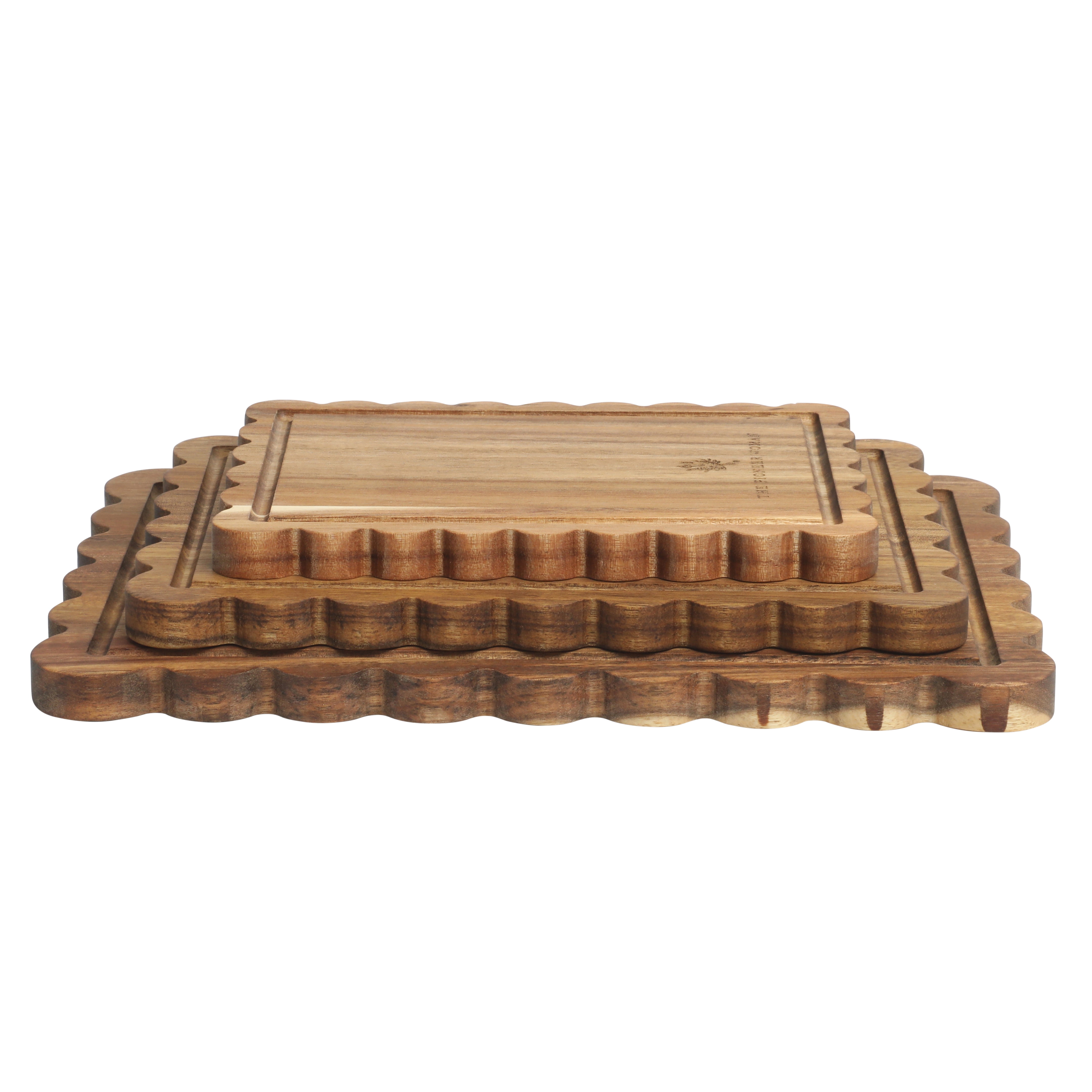 The Pioneer Woman 3-Piece Acacia Wood Scalloped Cutting Boards