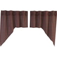 thumbnail image 5 of VHC Brands Primitive Rustic & Lodge Kitchen Window Curtains-Tartan Plaid Swag Pair, Panel 63x36, Brick Red, 5 of 8