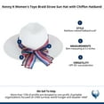 thumbnail image 4 of Karen Keith  Toyo Braid Straw Sun Hat with Chiffon Hatband (Women), 4 of 4