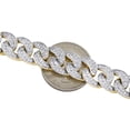 thumbnail image 5 of 10K Yellow Gold 14mm Diamond Solid Miami Cuban Bracelet 9.50" Pave Link 7.75 CT., 5 of 8