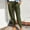 Green, variant on QUINDOS Women Pants Taper High Waisted Ankle Length Athletic Sweatpants Leopard Loose Pants with Pockets