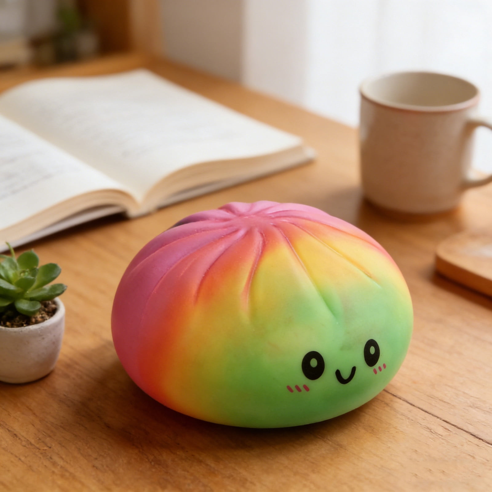 25CM Giant Dumpling Squishy Toy, Soft Slow Rising Big Stress Ball for Adults Anxiety Relief, Cute Decompression Fidget Tool