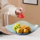 thumbnail image 4 of Plato de plástico para fruta, transparente, con borde ondulado, para aperitivos y dulces, ideal para usar en casa, para frutos secos y frutas deshidratadas., 4 of 6