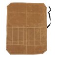 thumbnail image 2 of Knife Roll, Heavy Duty Knife Bag Waxed Canvas Knife Case for Knives Kitchen Tools Chef Knife Bag Water Resistant, Portable Knife Roll Bag for Chefs Culinary Traveling Camping, 2 of 7