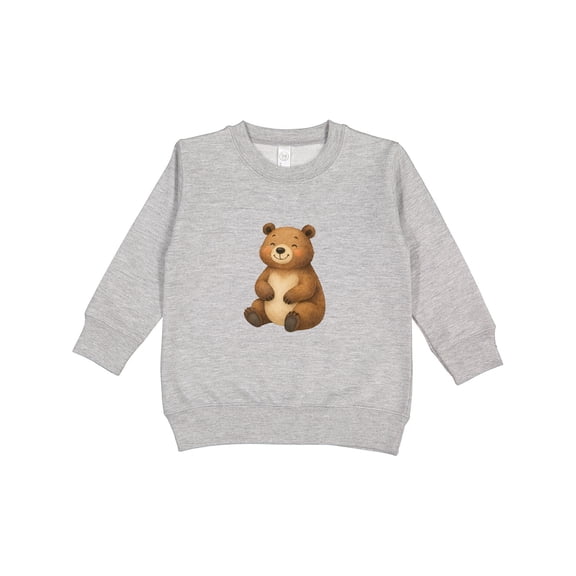 Inktastic Cute Brown Bear Toddler Sweatshirt