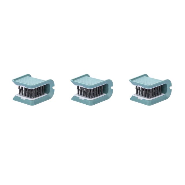 Advancent Cepillo de esponja de cocina Lavavajillas Depurador Platos en forma de U Fregado Eliminación de manchas Vajilla Removedor de fregado Verde 3piezas Advancent CBP179392