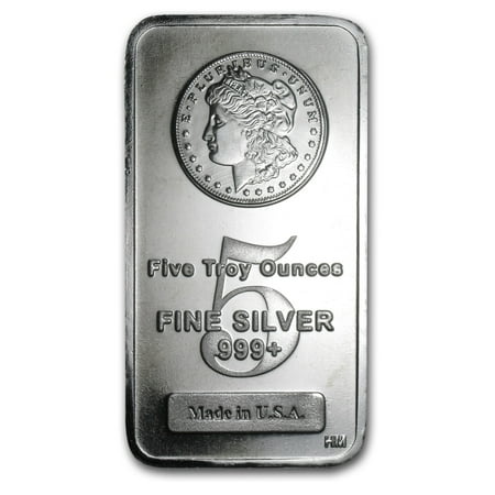 5 oz Silver Bar - Morgan Design