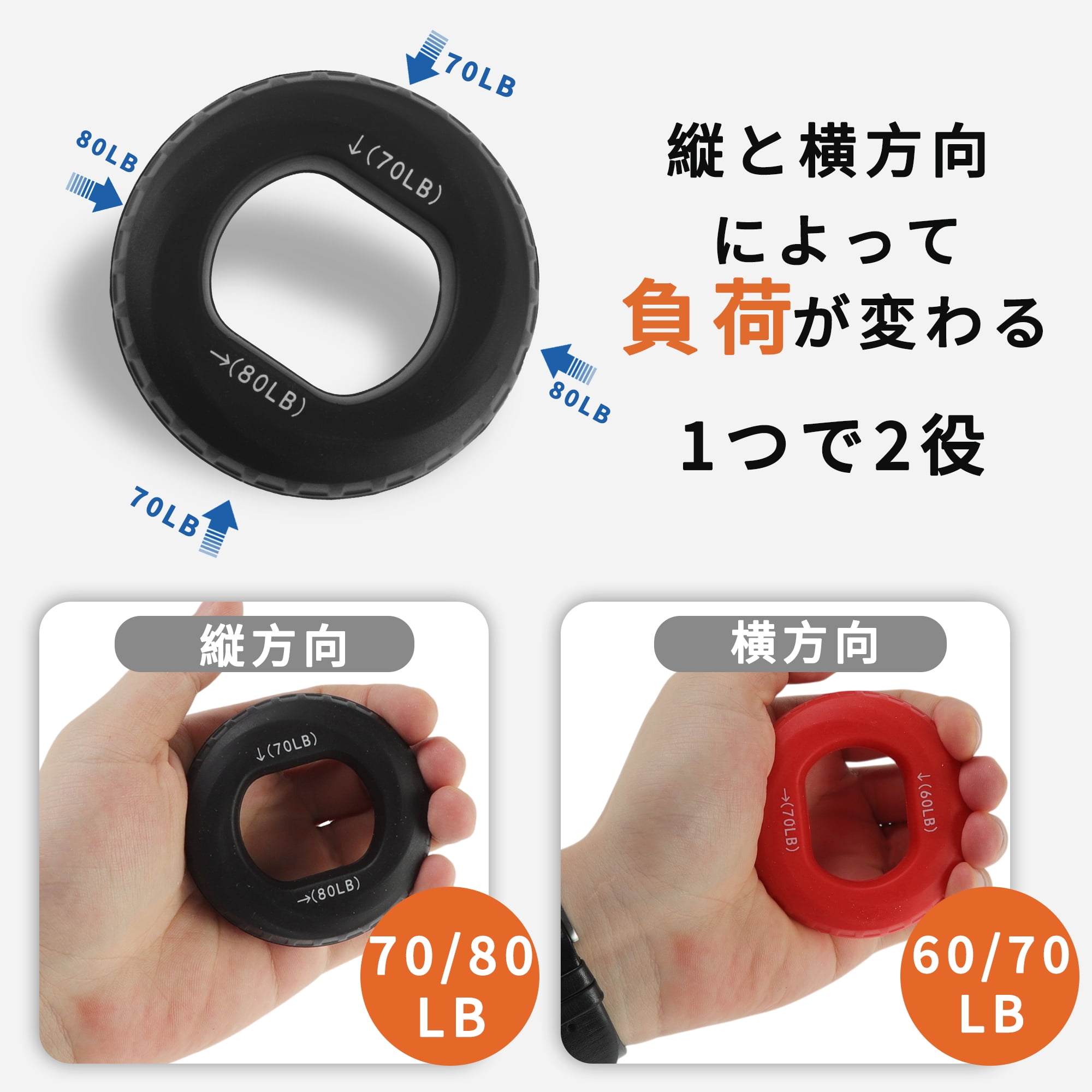 Unique Bargains Adjustable Strength Grip Hand Grip Strengthener Circle Black
