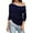 Blue, variant on EDFBUYKRS Blouses for Women Long Sleeve Shirts Fall Fashion Dressy Casual Tops Cute Work Outfits Clothes M