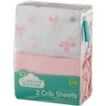 Cuddles & Cribs Pack of 2 GOTS Certified Cotton Fitted Crib Sheet Set