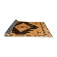 thumbnail image 2 of Ahgly Company Indoor Rectangle Abstract Orange Modern Area Rugs, 7' x 9', 2 of 4