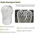 thumbnail image 2 of 6 Pack Downspout Guard Filter, Gutter Downspout Guard Gutter Guard Strainer Mesh Aluminum Expandable Gutter Screen, Gutter Protector from Leaves Debris Clogging, 2 of 7