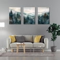 thumbnail image 2 of Canvas Wall Art Mountain Framed Wall Art Set of 3 Boho Nature Landscape Picture Decor Pine Forest Prints Artwork Painting for Living Room Bedroom Office 12"x16", 2 of 6