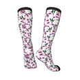 thumbnail image 5 of Lsque Orchids Flowers Printed Crew Socks Men's Women's LightWeight Thin Casual Calf Socks ,Knee High Socks,Cotton Socks, 5 of 9