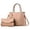 Khaki, variant on Women's Tote Bag and Wallet Set Two-Piece Matching Purse Accessory Combo for Ladies