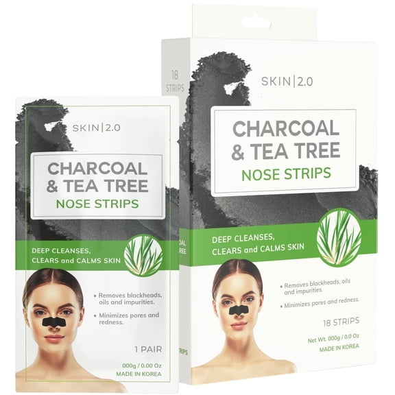 Tea Tree & Charcoal Peel-Off Face Mask - Blackhead Remover, Reduces Acne & Pores, Deep Cleansing - Dermatologist Tested Korean Skincare - Clean Beauty, Cruelty-Free - 6.7 Fl oz