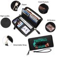 thumbnail image 4 of GEEAD Card Holder Wallet for Women Zipper Lady Credit Card Case Wallet HELMET STEELERS FOOTBALL Valentine's Day, Mother's Day, Birthday Gifts Soft Texture, 4 of 10
