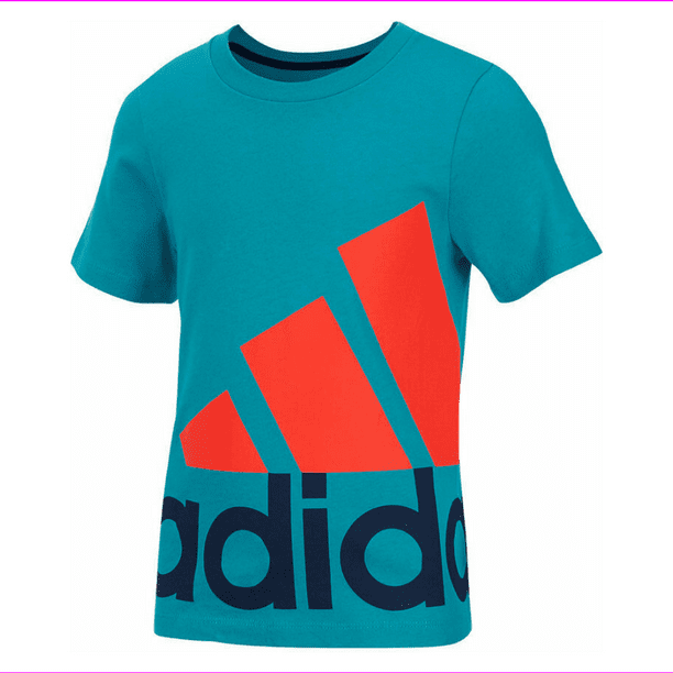 Adidas - adidas Little Boys' Exploded Logo T-Shirt, Teal, Size 4 ...