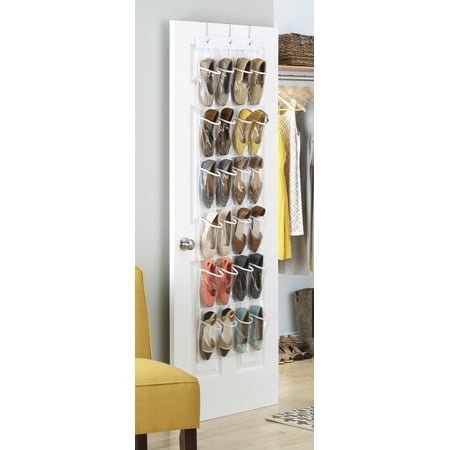 Whitmor 24 Pocket Over the Door Shoe Organizer - (Best Over The Door Shoe Organizer)