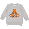 thumbnail image 2 of Inktastic Orange Octopus Toddler Sweatshirt, 2 of 4