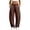 Coffee #26, variant on Evdexr Sweatpants Women Barrel Baggy Wide Leg Trousers Solid Drawstring Elastic Waist Stretch Pants Comfy 2026 Soft Joggers with Pockets Beige M