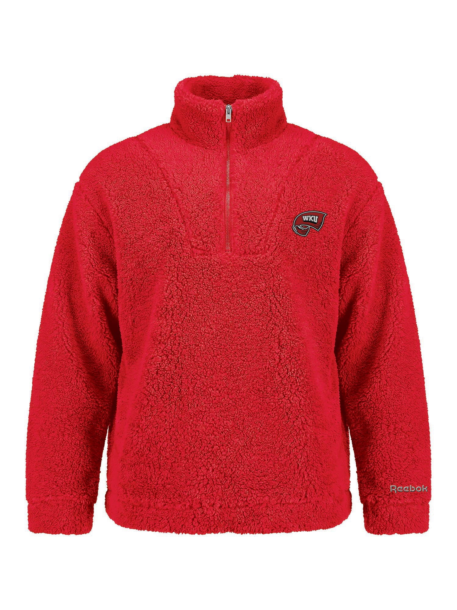 Western Kentucky Hilltoppers Reebok Womens Relaxed Fit Qtr Zip Sherpa Pullover