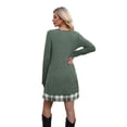 thumbnail image 5 of WIHOLL Long Sleeve Dress for Women Knit Tunic Sweater Dress Crew Neck Casual Fall Winter Dresses, 5 of 9