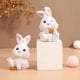 thumbnail image 4 of Bunny Desktop Ornament 2023 Chinese Rabbit New Year Table Ornament Coins for New Year A, 4 of 5