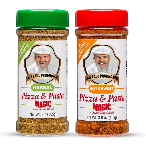 Chef Paul Prudhomme's Magic Seasoning Blend Hot & Sweet Pizza & Pasta Magic, Herbal Pizza & Pasta Magic