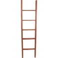 thumbnail image 3 of Ekena Millwork 19"W x 72"H x 3 1/2"D Vintage Farmhouse 5 Rung Ladder, Barnwood Decor Collection, Salvaged Red, 3 of 13