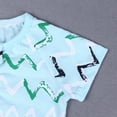 thumbnail image 4 of MYGBCPJS Baby Short Sleeve Double Zipper Romper Toddler 2 Way Zip Sleep and Play Infant One-piece Pajamas Playsuit(3-36 Months), 4 of 6