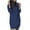 Blue, variant on LYXSSBYX Long Sleeve Dresses Hot Sale Clearance Women's Turtleneck Knitted Jumper Sweater Long Sleeve Elegant Casual Dress