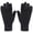 Black, variant on Unisex Thick Lined Cable Knit Touch Screen Winter Gloves Elastic Warm Windproof Full Finger Thermal Knitted Gloves Solid Colors White One Size