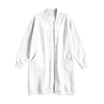 thumbnail image 7 of WIZUTIZ Women's Solid Color Button Front Jacket Mid-Length Long Sleeve Pockets Loose Fit Casual Winter Warm Coat Outerwear, 7 of 7