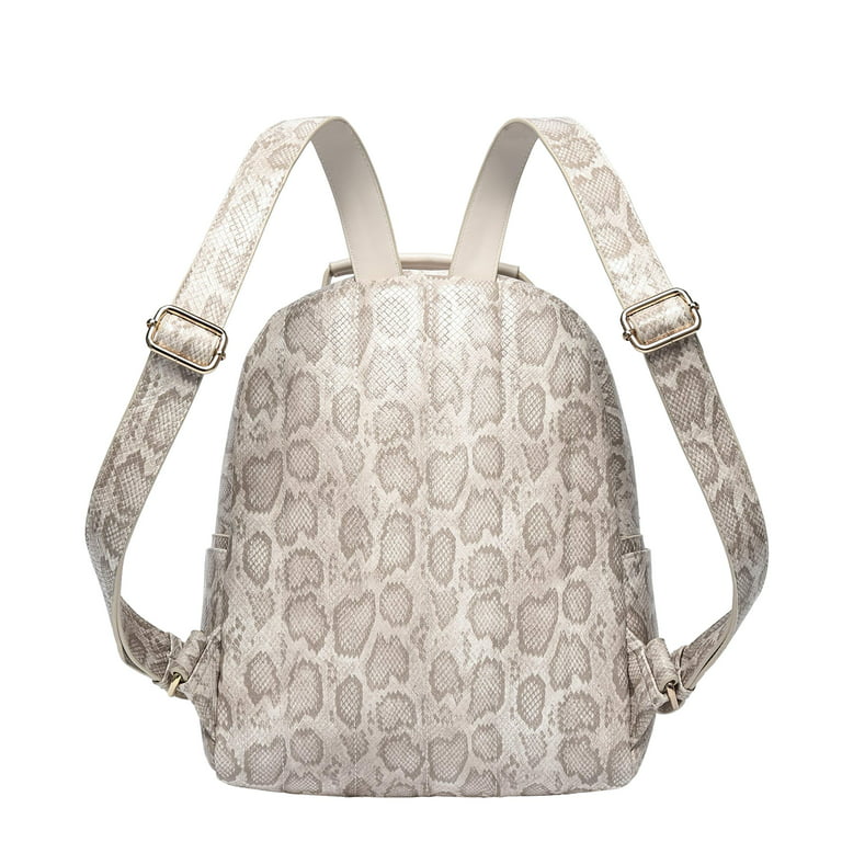 Daisy Rose, Bags, Daisy Rose Backpack Bag Luxury Pu Vegan Leather In  Checkered Cream