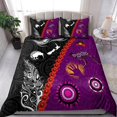thumbnail image 3 of Purple Australian Original Bedding Set Geometric Pattern Duvet Cover Microfiber Indigenous Style Comforter Cover Twin King Size, 3 of 6