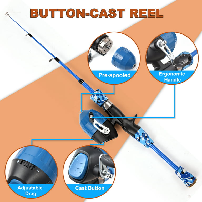 Fishing Pole Combo Telescopic Fishing Rod And Reel Combo For Kids