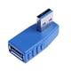thumbnail image 5 of 5Pcs Ángulo De 90  degree USB3.0 Tipo-A A Adaptador Conector De Extensión, 5 of 9