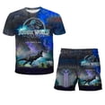 thumbnail image 1 of 2023 año verano Jurassic World Dominion moda niño niña pantalones cortos ropa niños camiseta ropa niños 1-14 años ropa Suit7T Gao Jinjia LED, 1 of 2