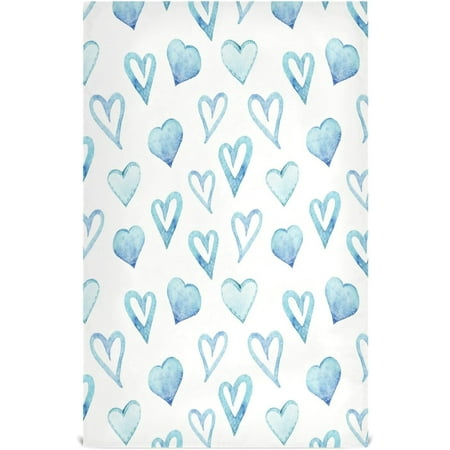 

Hidove 1 Pack Blue Love Kitchen Towels Soft Highly Absorbent Dish Towels Reusable Tea Towels Set 28 x 18 Inch