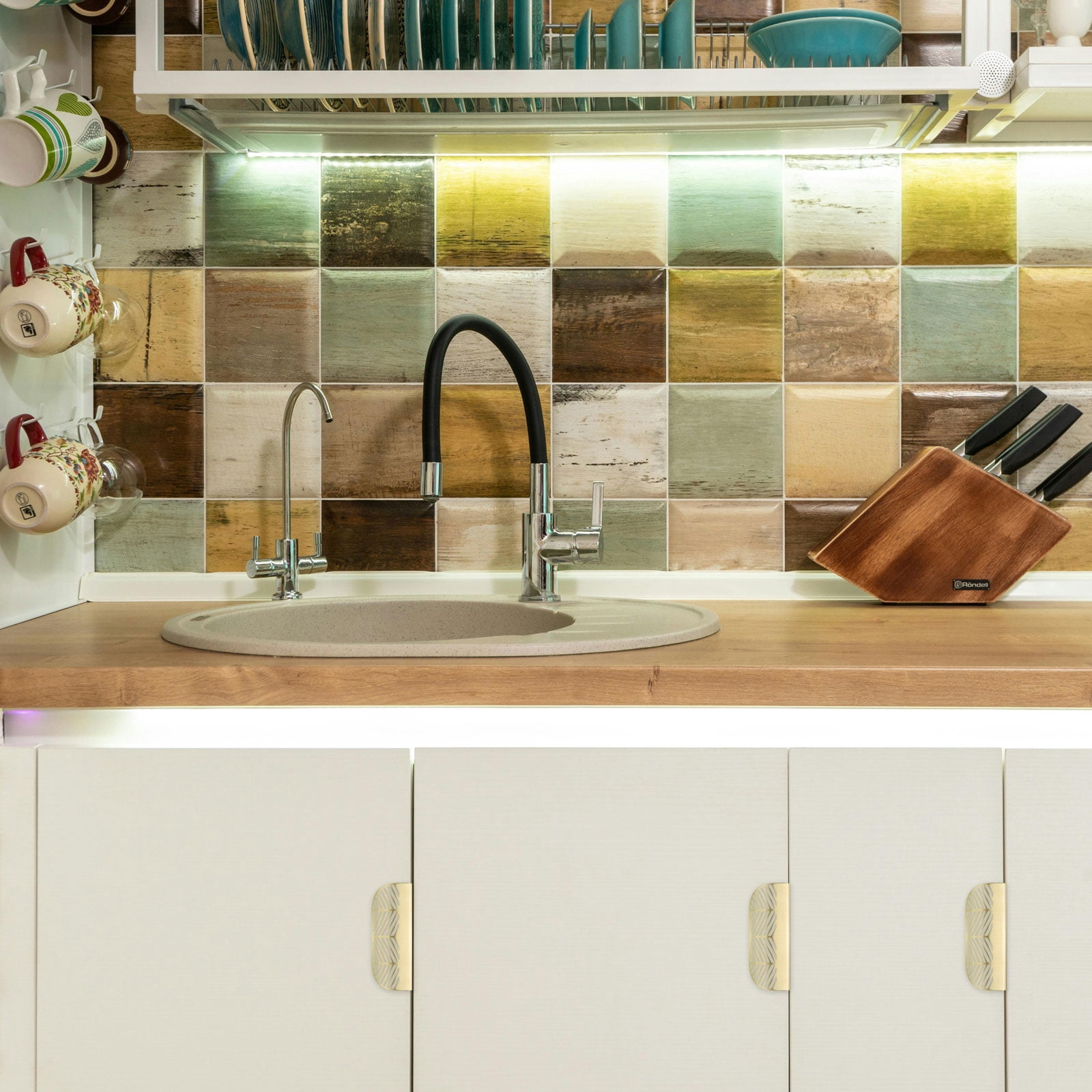 Unique Bargains 4 Pack Edge Pulls for Cabinets Leaf Cabinet Pulls for Drawers