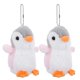 thumbnail image 5 of BRIGHTFUFU LLavero de pingüino de peluche, colgante de Animal relleno, decoración de bolsa, colgante de pingüino de peluche, 2 uds., 5 of 8