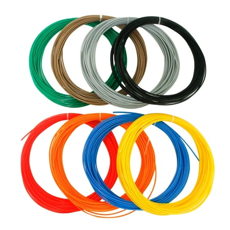 Knox 3D Drawing & Printing Pen ABS Filament Refill Pack (8 Colors, 260 Feet)