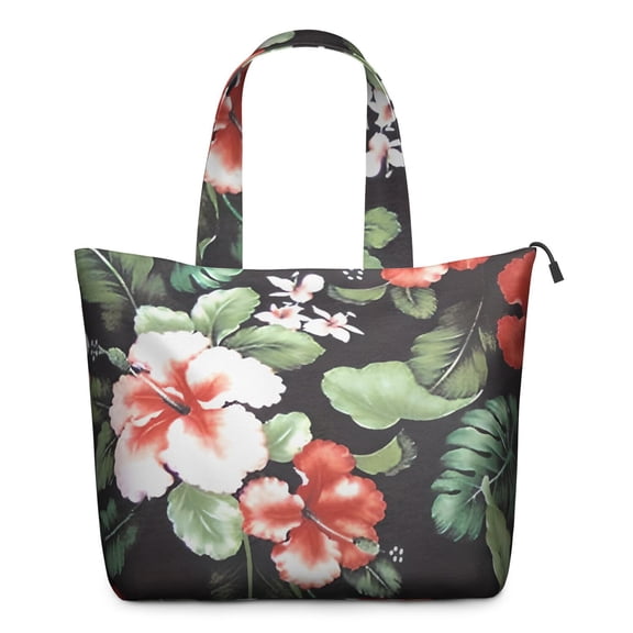 Pioneer Flower Floral Print Pattern Travel Tote Bags for Women Carry On,Large Weekender Bags for Women Travel,Multi Functional Duffle Bag for Work,Shopping,Sports