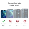 thumbnail image 6 of JETech Matte Case for iPhone 12 Mini 5.4-Inch, Shockproof Military Grade Drop Protection, Frosted Translucent Back Phone Cover, Anti-Fingerprint (Blue), 6 of 6