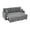 Pillow Top Arms, variant on Sleeper Sofa, Sectional with Pull-Out Bed, Reversible Chaise, Storage Sectional, Dark Gray breathable fabric, Small Space Solution, Convertible Sofa Bed, Living Room Furniture, L-Shaped Sofa