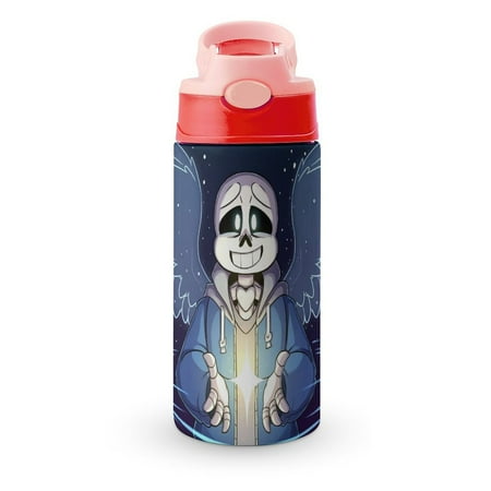

Sans Undertale Kid s Insulated Water Bottle With Straw Vacuum Stainless Steel Cup Leak-Proof Toddler Thermoses Children Water Cup