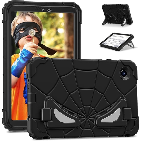 REQO Case for Samsung Galaxy Tab A9 8.7 Inch 2023 Release(SM-X110/X115/X117):with 3-Layer Structure Shockproof Rugged Hybrid Protective Cover Case with Kickstand Cover