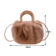 thumbnail image 3 of Bolsa de embrague de felpa de mensajero elegante de moda de invierno para dama de oficina Ehuebsd Para Estrenar, 3 of 9